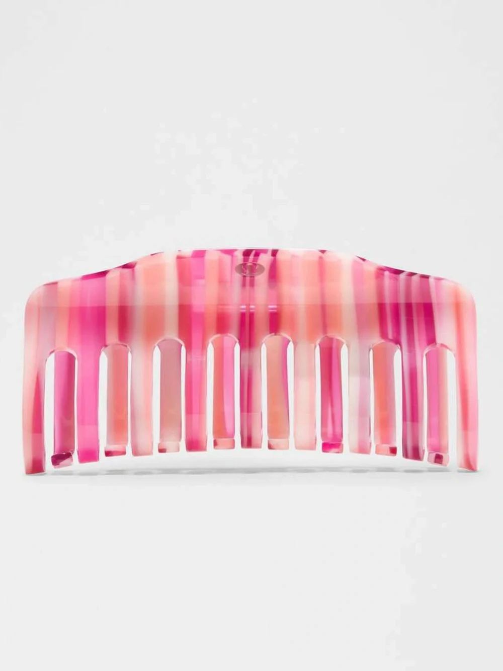 New Lululemon Jumbo Claw Clip - Racer Pink / Rosey Cheeks / Striped